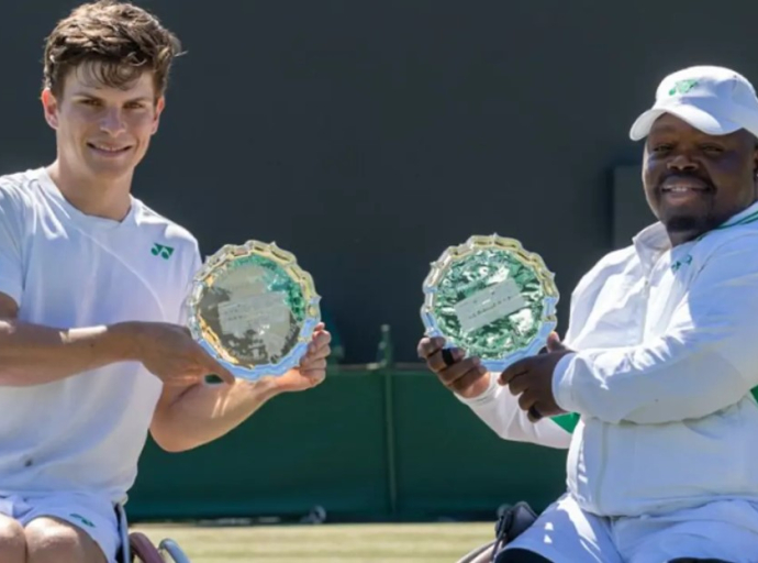 SA’s Donald Ramphadi wins silver in quad wheelchair doubles at Wimbledon